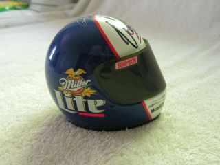 Rusty Wallace Signed Mini 1/4 Scale Racing Helmet Daytona 500 NASCAR Winston Cup 2