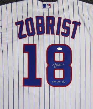 Cubs Ben Zobrist Autographed Signed Majestic Jersey 2016 All Star Beckett 121176