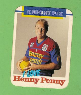 D147.  Henny Penny Newcastle Knights Rugby League Card - John Allanson