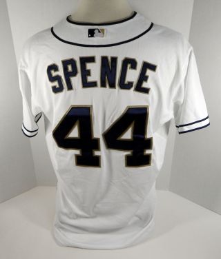 San Diego Padres Josh Spence 44 Game Issued White Jersey