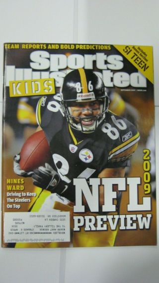 September 2009 Hines Ward Pittsburgh Steelers Sports Illustrated For Kids