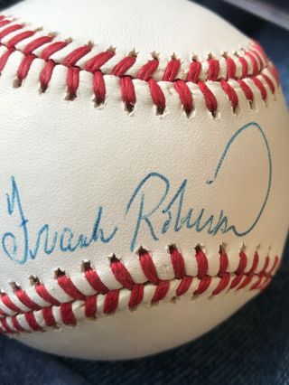 Frank Robinson Signed Oal Baseball Jsa