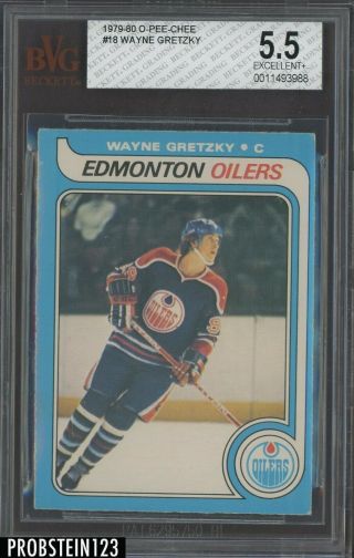 Wayne Gretzky 1979 - 80 O - Pee Chee Opc Hockey 18 Bgs Bvg 5.  5 Rookie Rc