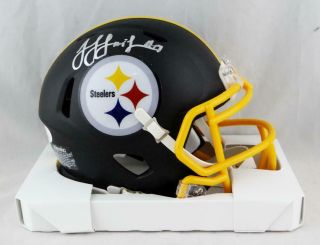 Juju Smith - Schuster Signed Pittsburgh Steelers Flat Black Mini Helmet - Jsa W Auth