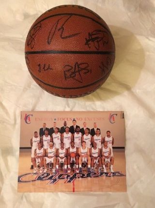 2011 - 12 Los Angeles L.  A.  Clippers Team Autographed Basketball Griffin Paul
