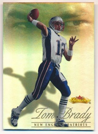 Tom Brady 2000 Fleer Showcase 136 Rc Rookie Card Patriots Sp 0678/2000 $1500