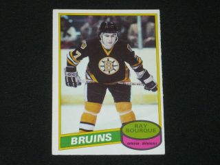 1980 - 81 O - Pee - Chee Ray Bourque Rookie Card Rc 140 Bruins Opc Exmt/near