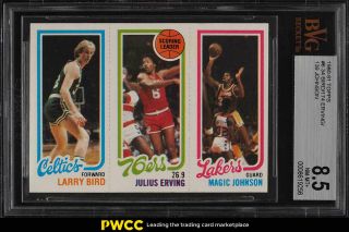 1980 Topps Basketball Larry Bird & Magic Johnson Rookie Rc Bvg 8.  5 Nm - Mt,  (pwcc)