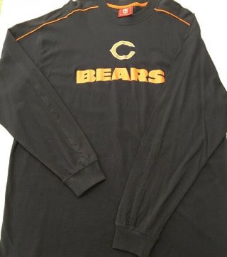 Chicago Bears Nfl Team Apparel Navy Long Sleeve Graphic T - Shirt Men 