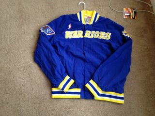 Mitchell & Ness 96 Gsw 96 - 97 Golden State Warriors Warm Up Jacket Size 48 Xl