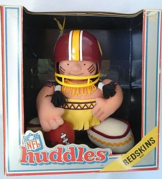 Vintage Nfl Huddles Washington Redskins Football Team Mascot In The Box 1983