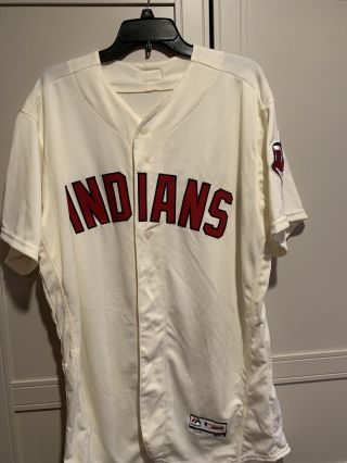 Authentic Majestic Size 48 Xl Cleveland Indians,  Flex Base Jersey Chief Wahoo