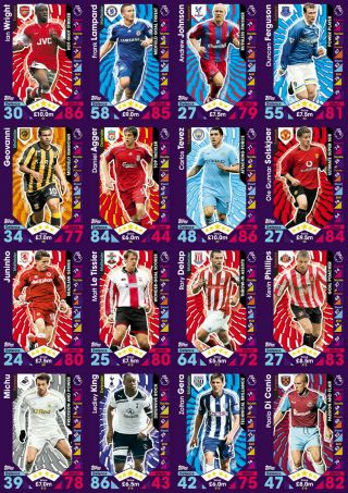Match Attax 2016/17 Legend Cards,  Rare,  Full Set,  S1 To S16,