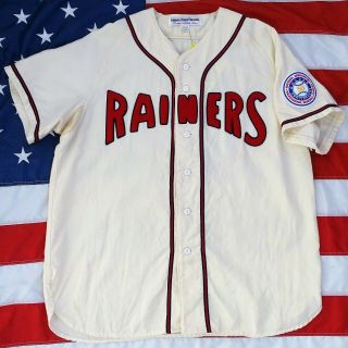 Ebbets Field Flannels Seattle Rainers Stitched 50 Golden Anniversary Jersey Xl