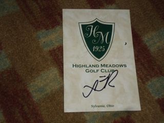 Lydia Ko Marathon Classic Signed Royal Highland Meadows Golf Club Scorecard