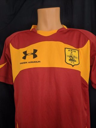 Aris Thessaloniki F.  C.  Under Armour Jersey Shirt Sz Large Soccer