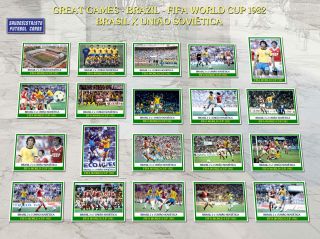 100 Cards With All 5 Games Of Brazil World Cup 1982 Soccer Football 82 Zico