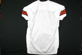GAME WORN Cleveland Browns Jersey NFL Football Reebok Blank Practice White MENS 5