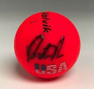 Patrick Reed Signed Volvik Golf Ball Autographed Auto Jsa