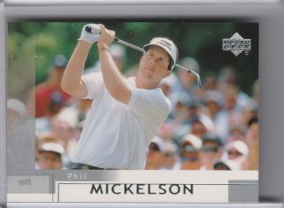 2002 Upper Deck 41 Phil Mickelson Rookie Rc Golf 8086