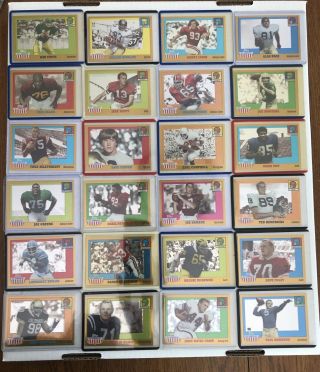 2005 Topps All - American Gold Chrome Football Card Complete Set 1 - 91 /555