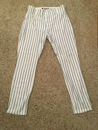 Lance Berkman Yankees 2010 Game Worn Home Pinstripe Pants.  Mlb Steiner Auth