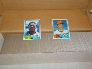 1981 Topps Baseball Complete Set 726 Cards W/ Tim Raines Rc,  Nolan,  815