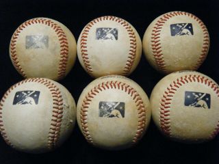 6 Rawlings MiLB Minor League PRACTICE game baseballs 2