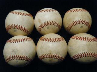 6 Rawlings MiLB Minor League PRACTICE game baseballs 4