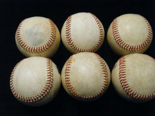 6 Rawlings MiLB Minor League PRACTICE game baseballs 5