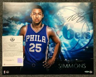 Ben Simmons Signed 16x20 Photo Autographed Auto Uda Sixers