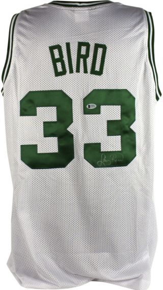 Celtics Larry Bird Authentic Signed White Jersey Autographed Bas Or Psa