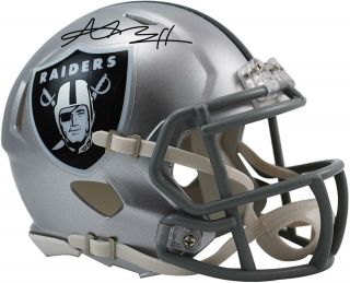 Antonio Brown Oakland Raiders Autographed Riddell Speed Mini Helmet