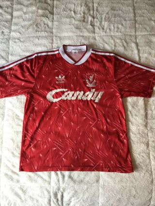 Liverpool Jersey 1989/1990/1991 Candy Sponsored Home Shirt