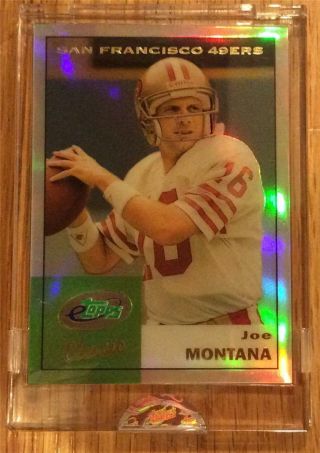 2002 Joe Montana Classic Etopps San Francisco 49ers Football One Of 3000 Cards
