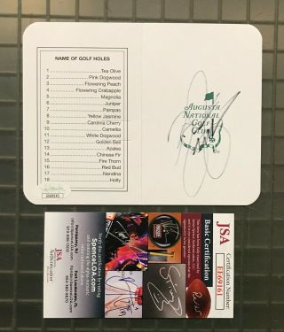 Rickie Fowler Signed Golf Scorecard Autographed Auto Jsa