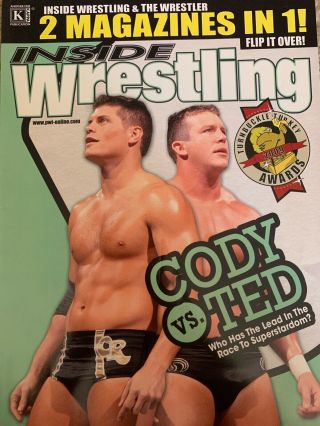 2009 Inside Wrestling& The Wrestler 2 Magazines In 1 Cody Rhoades