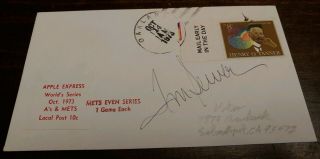 Tom Seaver Signed First Day Cover Autographed Oct 14,  1973 World Series Game Two