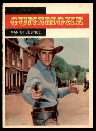 1958 Topps Tv Westerns Gunsmoke - Man Of Justice 4 Ex - Mt Well Centered Otr2q1
