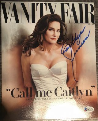Caitlyn (bruce) Jenner Signed 8x10 Photo Autographed Vanity Fair Beckett Auth