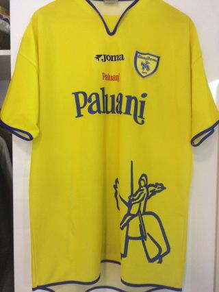 Chievo Verona Home Football Shirt 2001 - 2002 Joma Size: L
