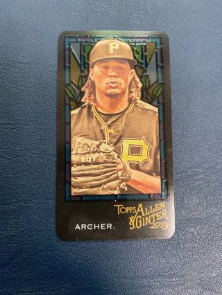 2019 Topps Allen & Ginter Stained Glass Mini Chris Archer Ssp Pirates /25
