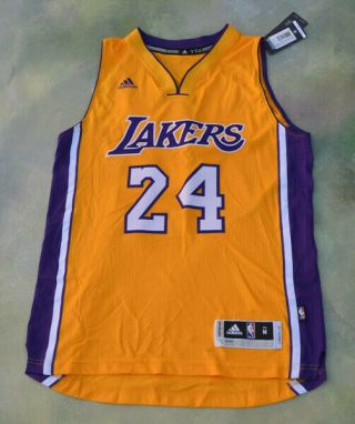Adidas Nba Los Angeles Lakers Kobe Bryant 24 Jersey Size M.