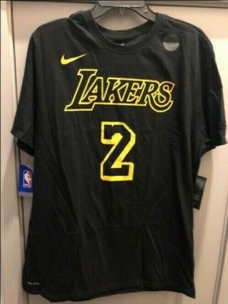 Nike Dri - Fit La Lakers Lonzo Ball Jersey T - Shirt Xl