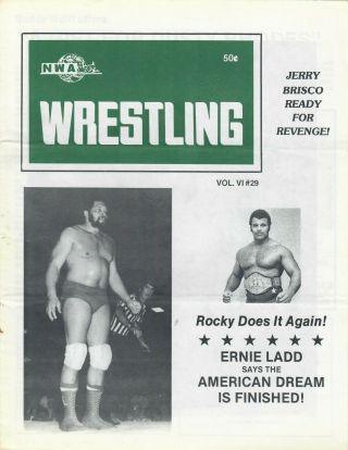 Tampa Wrestling Program: Ernie Ladd,  Superstar Graham,  Dusty Rhodes