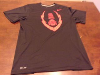 Ohio State Buckeyes Mens Nike Dri Fit Large Ncaa College Football T Shirt
