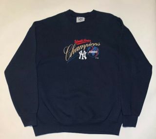 Vintage 1998 York Yankees World Series Champions Crewneck Sweatshirt - Xl