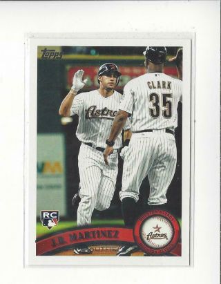 2011 Topps Update Us186 J.  D.  Martinez Rc Rookie Astros Tigers