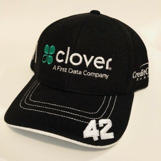 2019 Kyle Larson Clover First Data Hat Cap Nascar Chevy Ganassi Badger Pit Crew