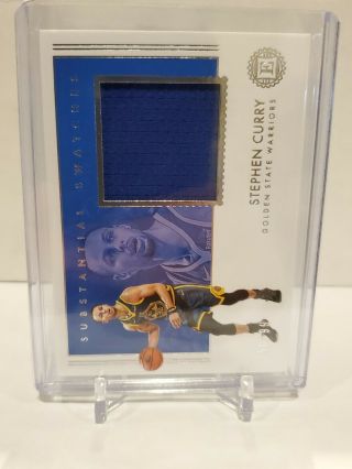 2018 - 19 Nba Encased Stephen Curry Game Worn Patch /99 Sp